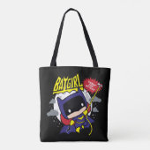 Chibi Batgirl klaar voor actie Tote Bag (Achterkant)