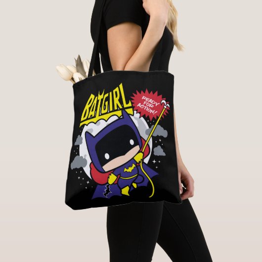 Chibi Batgirl klaar voor actie Tote Bag (Dichtbij)
