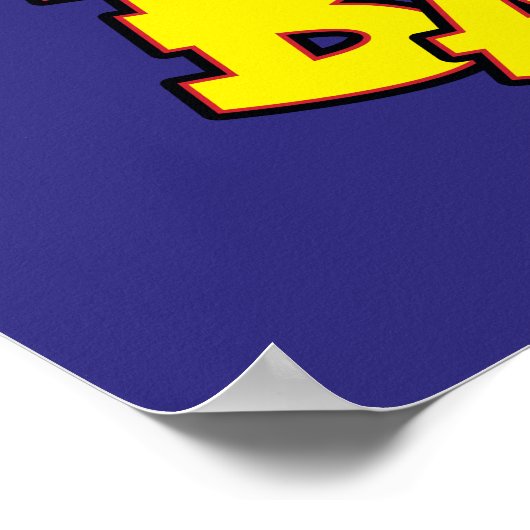 Chibi Batgirl met Gotham silhouet & logo Poster (Hoek)