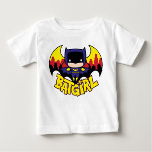 Chibi Batgirl met Gotham Skyline en Logo