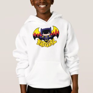 Chibi Batgirl met Gotham Skyline en Logo