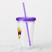 Chibi Batgirl met Gotham Skyline en Logo Acryl Drinkbeker (Links)