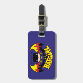 Chibi Batgirl met Gotham Skyline en Logo Bagagelabel (Voorkant verticaal)
