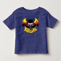 Chibi Batgirl met Gotham Skyline en Logo