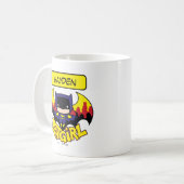 Chibi Batgirl met Gotham Skyline en Logo Koffiemok (Voorkant links)