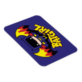 Chibi Batgirl met Gotham Skyline en Logo Magneet (Rechterzijde)