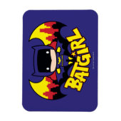 Chibi Batgirl met Gotham Skyline en Logo Magneet (Verticaal)