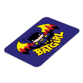 Chibi Batgirl met Gotham Skyline en Logo Magneet (Linkerzijde)