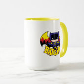 Chibi Batgirl met Gotham Skyline en Logo Mok (Voorkant rechts)