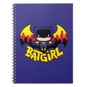 Chibi Batgirl met Gotham Skyline en Logo Notitieboek (Voorkant)