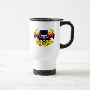 Chibi Batgirl met Gotham Skyline en Logo Reisbeker