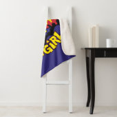 Chibi Batgirl met Gotham Skyline en Logo Sherpa Deken (In situ)