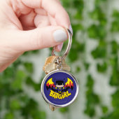 Chibi Batgirl met Gotham Skyline en Logo Sleutelhanger (Hand)