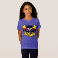 Chibi Batgirl met Gotham Skyline en Logo