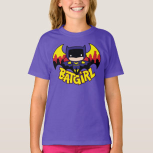 Chibi Batgirl met Gotham Skyline en Logo T-shirt