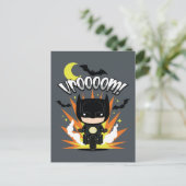 Chibi Batman Batcycle Briefkaart (Staand voorkant)