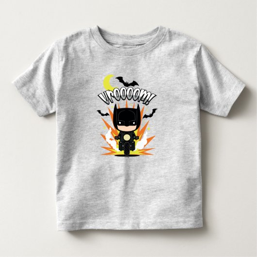 Chibi Batman Batcycle Kinder Shirts (Voorkant)
