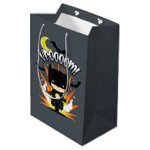 Chibi Batman Batcycle Medium Cadeauzakje (Achterkant Gekanteld)