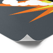 Chibi Batman Batcycle Poster (Hoek)