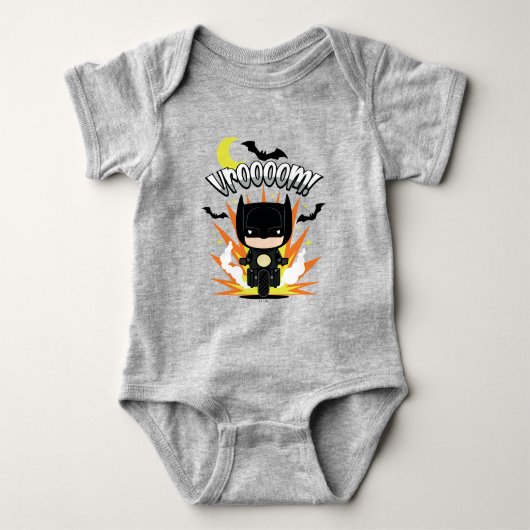 Chibi Batman Batcycle Romper (Voorkant)