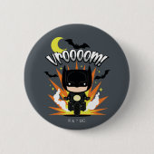 Chibi Batman Batcycle Ronde Button 5,7 Cm (Voorkant)