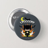 Chibi Batman Batcycle Ronde Button 5,7 Cm (Voorkant /achterkant)