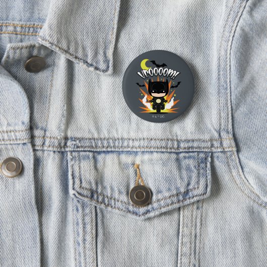Chibi Batman Batcycle Ronde Button 5,7 Cm (In situ)
