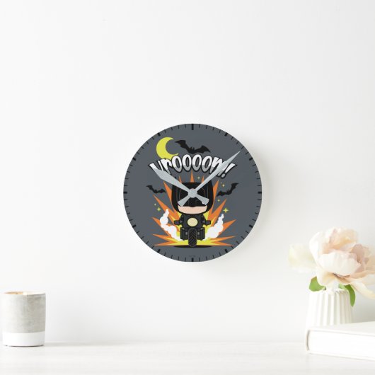 Chibi Batman Batcycle Ronde Klok (Huis)