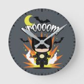 Chibi Batman Batcycle Ronde Klok (Voorkant)