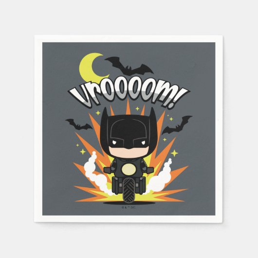 Chibi Batman Batcycle Servet (Voorkant)