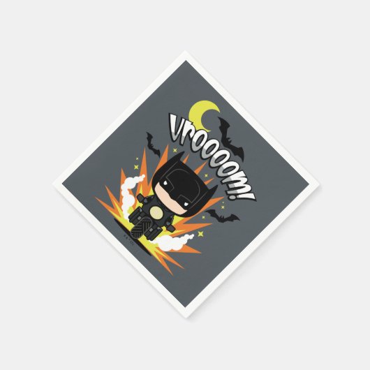 Chibi Batman Batcycle Servet (Hoek)