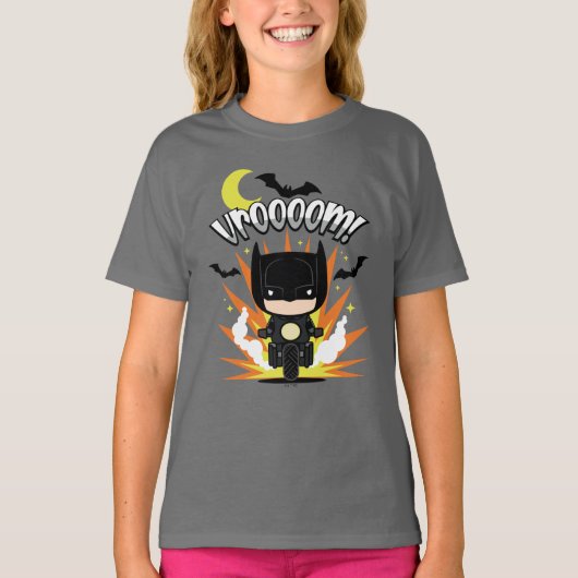 Chibi Batman Batcycle T-shirt (Voorkant)
