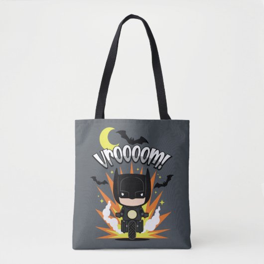 Chibi Batman Batcycle Tote Bag (Voorkant)