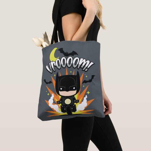 Chibi Batman Batcycle Tote Bag (Dichtbij)