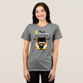 Chibi Batman Batcycle Tri-Blend Shirt (Voorkant volledig)