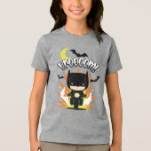 Chibi Batman Batcycle Tri-Blend Shirt (Voorkant)