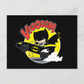 Chibi Batman in Batmobile Briefkaart (Voorkant)