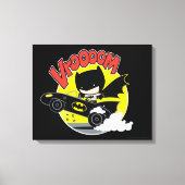 Chibi Batman in Batmobile Canvas Afdruk (Voorkant)