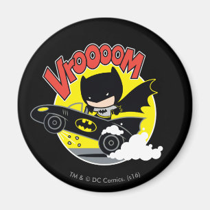 Chibi Batman in Batmobile Magneet