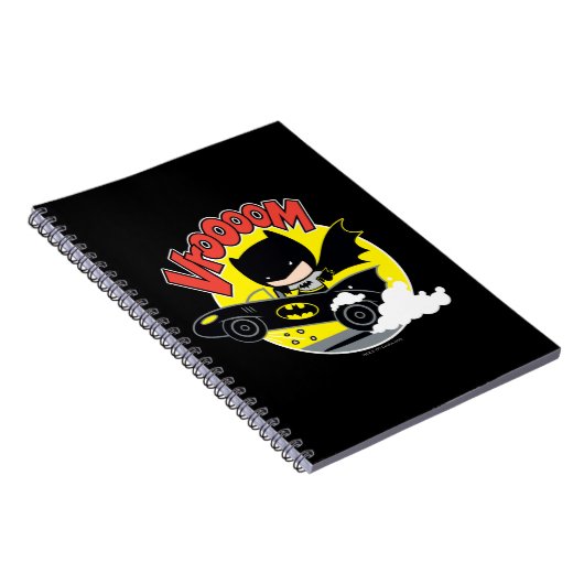 Chibi Batman in Batmobile Notitieboek (Rechterzijde)