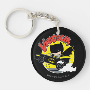 Chibi Batman in Batmobile Sleutelhanger