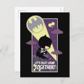 Chibi Batman - Laten we samen de misdaad bestrijde Feestdagenkaart (Voorkant / Achterkant)