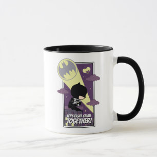 Chibi Batman - Laten we samen de misdaad bestrijde Mok