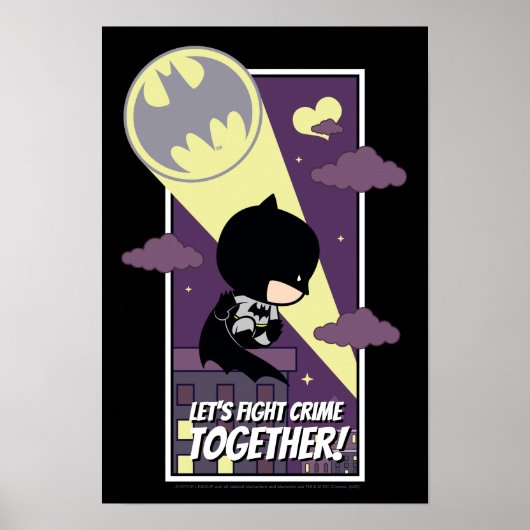 Chibi Batman - Laten we samen de misdaad bestrijde Poster (Voorkant)