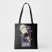 Chibi Batman - Laten we samen de misdaad bestrijde Tote Bag (Voorkant)