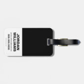 Chibi Batman Lightning Kick Bagagelabel (Achterkant horizontaal)