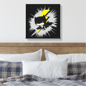 Chibi Batman Lightning Kick Canvas Afdruk (Insitu (Slaapkamer))