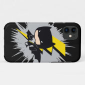 Chibi Batman Lightning Kick Case-Mate iPhone Case (Achterkant (horizontaal))