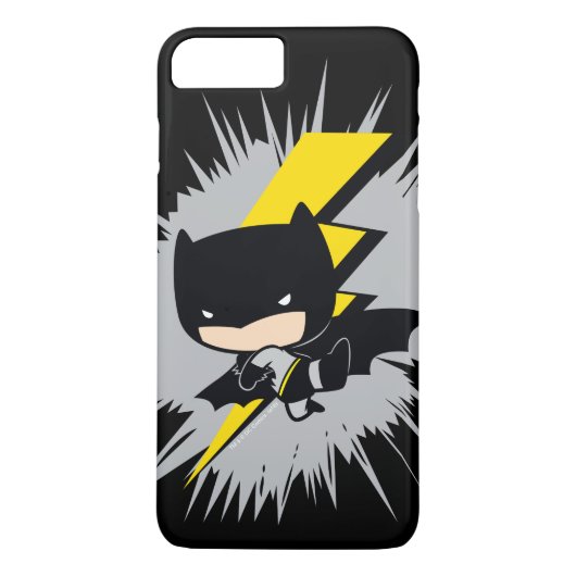 Chibi Batman Lightning Kick Case-Mate iPhone Case (Achterkant)