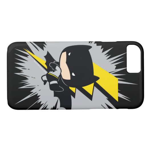 Chibi Batman Lightning Kick Case-Mate iPhone Case (Achterkant (Horizontaal))
